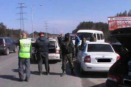 Задержание автоколонны в Сургуте 5 мая 