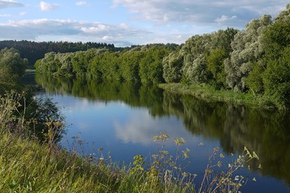 Москва-река в районе Звенигорода
