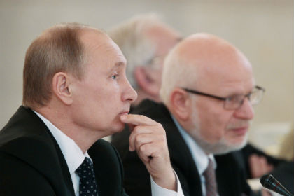 Владимир Путин и Михаил Федотов