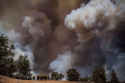 Лесной пожар на севере Калифорнии