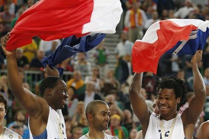 Игроки сборной Франции по баскетболу