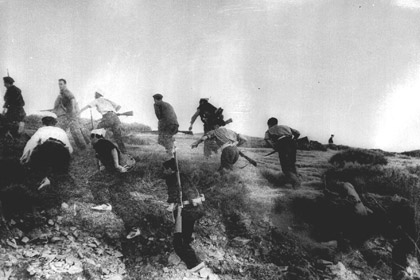 Испанские лоялисты во время гражданской войны, 12 августа 1936 года