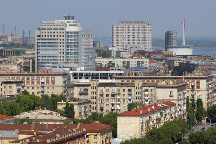 Вид на город Волгоград