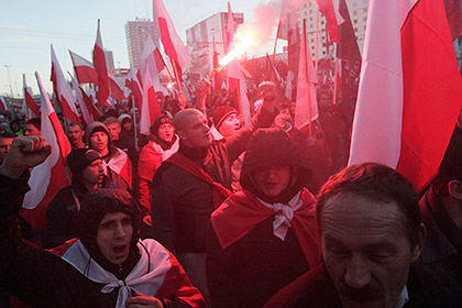 Шествие националистов в Варшаве
