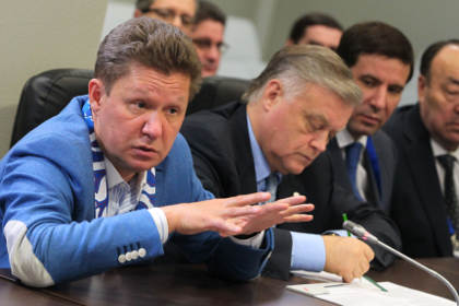 Глава «Газпрома» Алексей Миллер (слева) и президент ОАО РЖД Владимир Якунин
