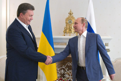 Путин и Янукович в Сочи, 2012 год