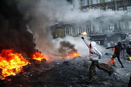 Демонстранты в Киеве
