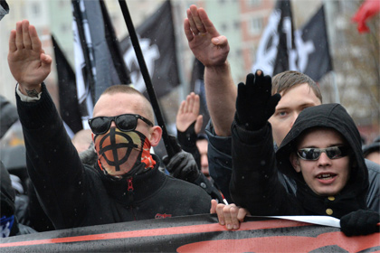 Участники «Русского марша - 2013» в Москве