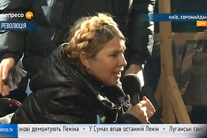 Юлия Тимошенко на Майдане Незалежности