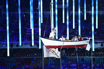 Началась церемония закрытия Олимпиады
