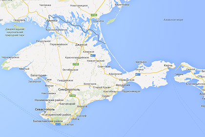 Крым на картах Google
