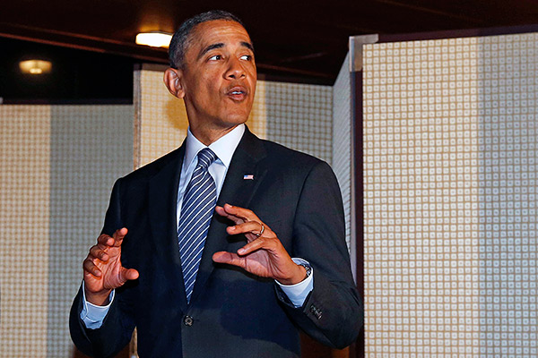 Барак Обама с с государственным визитом в Японии, 25 апреля 2014 года