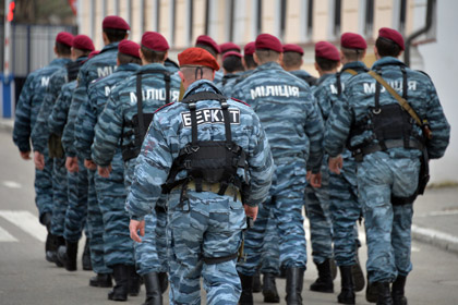 Бывшие сотрудники украинского «Беркута» приняли присягу МВД России