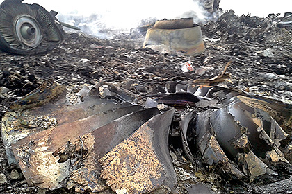 Обломки малайзийского лайнера «Boeing-777» 