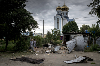 Луганск после обстрела украинской армией