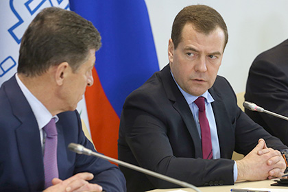 Дмитрий Козак (слева) и Дмитрий Медведев