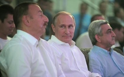 Ильхам Алиев, Владимир Путин и Серж Саргсян