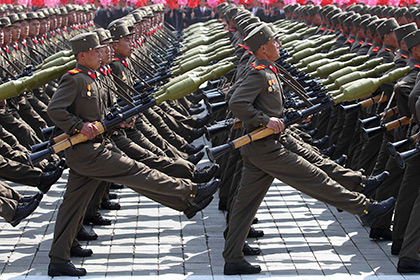 Военный парад в Северной Корее 