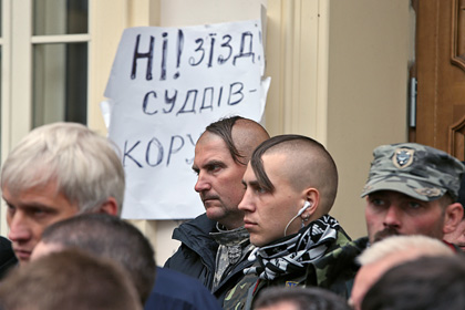 Представители «Правого сектора» в Киеве