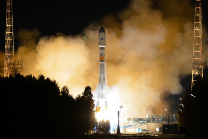 Старт ракеты-носителя «Союз» с космодрома Плесецк