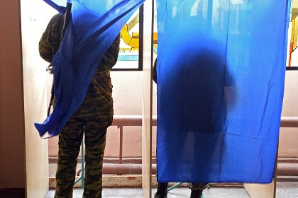 Голосование на участке в ДНР