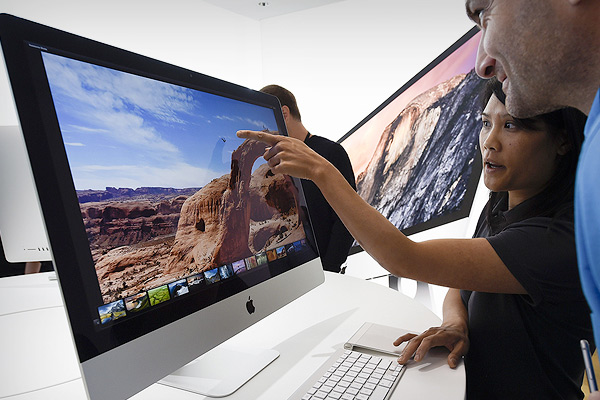 Презентация iMac с экраном Retina 5K в Купертино, 16 октября 2014 года