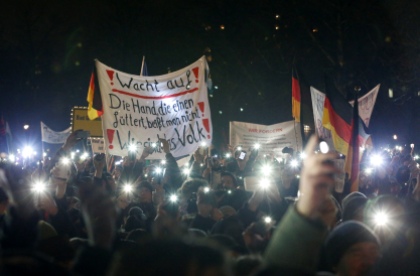 Демонстрация в Дрездене