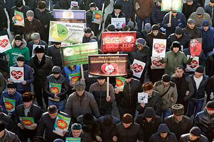 Антикарикатурный митинг в Грозном 19 января 2015 года 