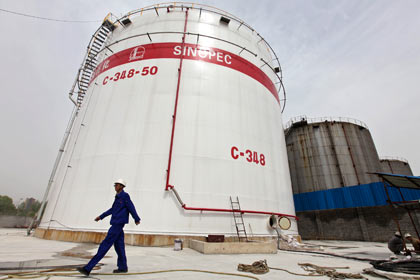 Нефтехранилище Sinopec в Китае