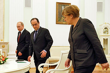 Путин отправился в Минск на переговоры с Меркель, Олландом и Порошенко