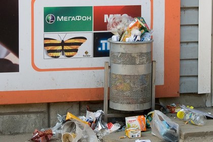 В Подмосковье собрались штрафовать за крупный мусор в урнах