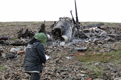 Крушение вертолета в Усть-Янском районе Республики Саха (Якутия)