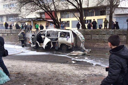 В Харькове взорвался автомобиль комбата «Слобожанщины»