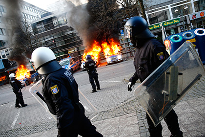 Протесты во Франкфурте 18 марта 2015 года 