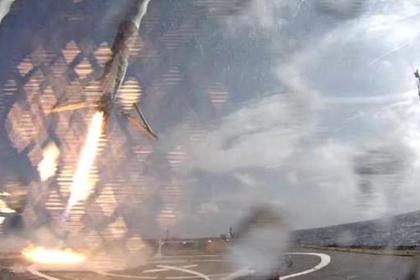 Приземление первой ступени Falcon 9