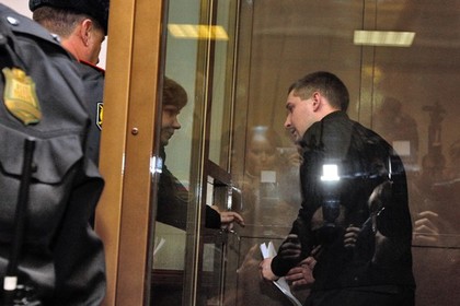Денис Евсюков на суде (крайний справа)