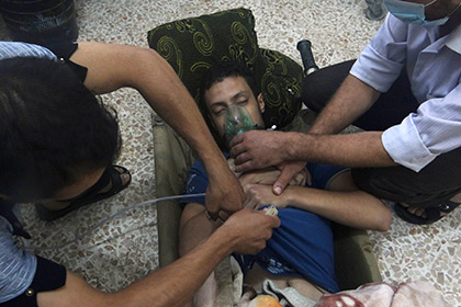 Пострадавший в результате химической атаки в Дамаске 21 августа 2013 года 