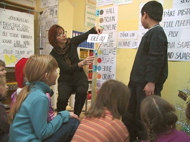 Занятия по эстонскому языку в русской гимназии