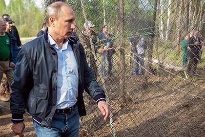 Владимир Путин в заповеднике