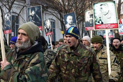 Шествие радикальных националистов в Киеве