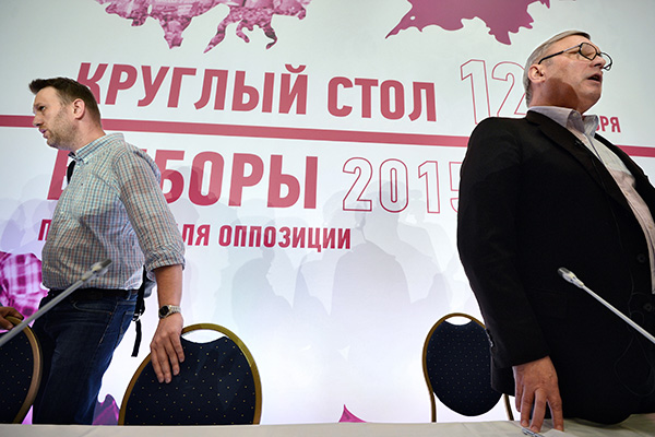 Алексей Навальный и Михаил Касьянов