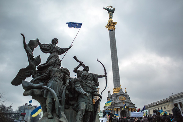 Площадь Независимости в Киеве, 2013 год