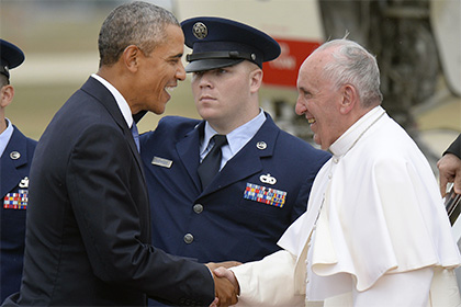 Барак Обама и Папа Римский Франциск