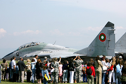 Истребитель МиГ-29УБ ВВС Болгарии
