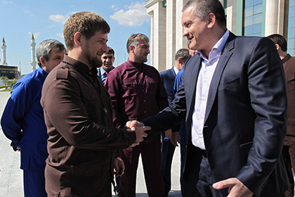 Рамзан Кадыров и Сергей Аксенов