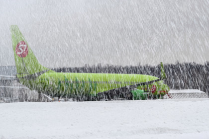 Московские аэропорты отменили десятки рейсов из-за снегопада