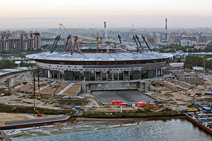 Строительство стадиона «Зенит-Арена»