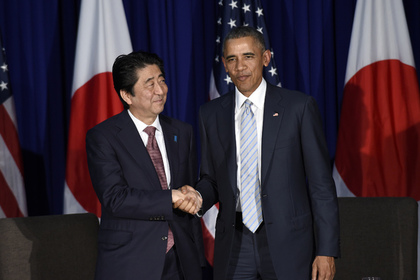 Синдзо Абэ и Барак Обама