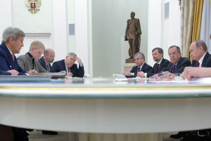 Встреча Путина и Керри в Москве завершилась