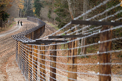 Латвия построила первые три километра забора на границе с Россией